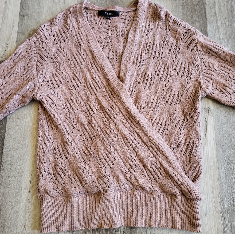 Tan Wrap Sweater - Picture 2 of 5